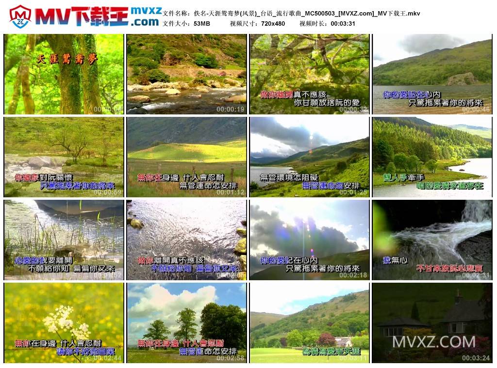 佚名-天涯鸳鸯梦(风景)_台语_流行歌曲_MC500503